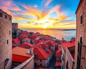 Historische Altstadt in Dubrovnik, Kroatien