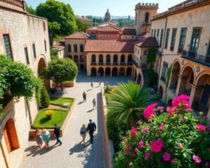 Historische Plätze in Coimbra, Portugal