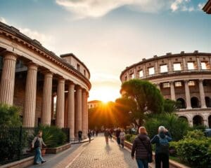 Historische Plätze in Nîmes, Frankreich