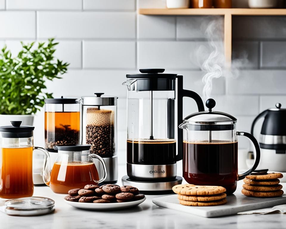 Kaffeezubehör und hochwertige Teeutensilien