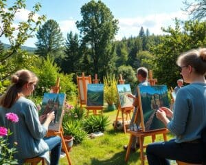 Malkurse unter freiem Himmel