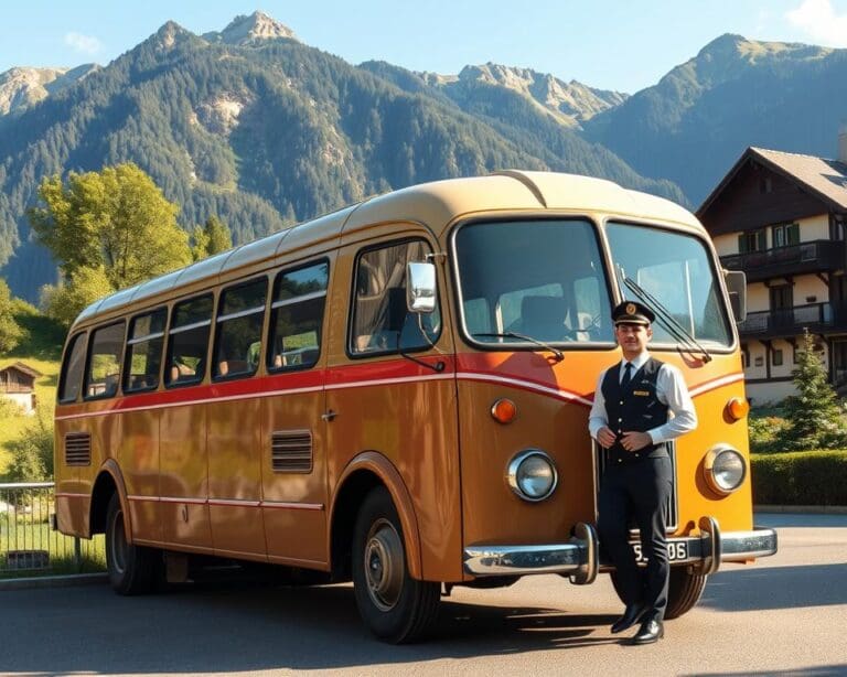 Oldtimer Bus mieten mit Fahrer Schweiz