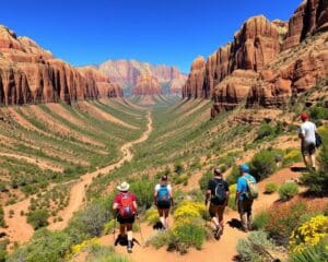 Outdoor-Aktivitäten im Zion Nationalpark, Utah