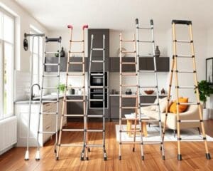Praktische Haushaltsleitern für jede Arbeitshöhe