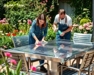 Tipps zur Pflege von Edelstahlmöbeln im Außenbereich