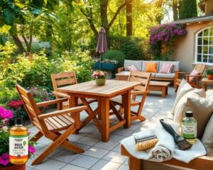 Tipps zur Pflege von Outdoor-Gartenmöbeln aus Holz