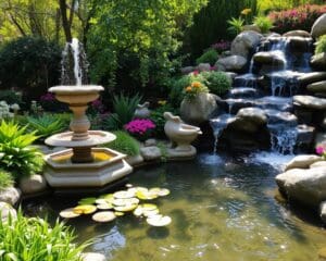 Wasserspiele für den Garten: Von Brunnen bis Mini-Teich