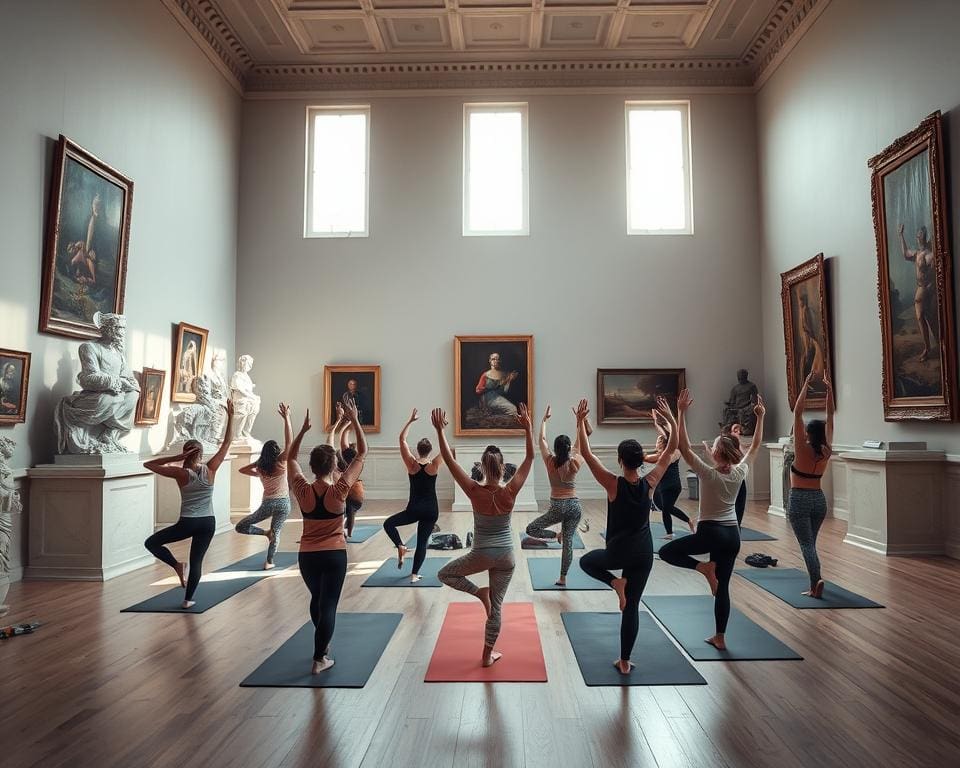 Yoga im Museum: Kunst und Balance