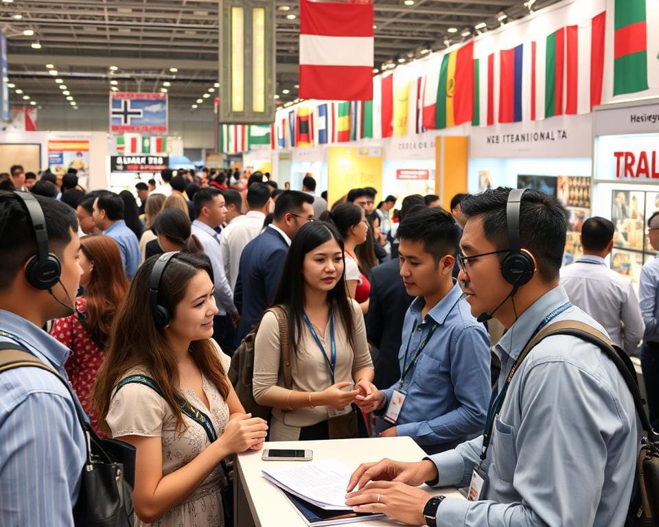 Dolmetscherdienste bei internationalen Messen