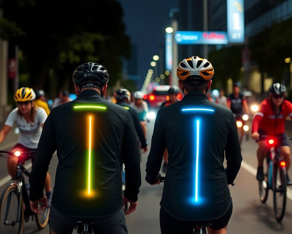 Intelligente Fahrradjacken mit LED-Signalen