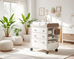 Mobile Wickeltisch: Alles in Reichweite, immer bereit.