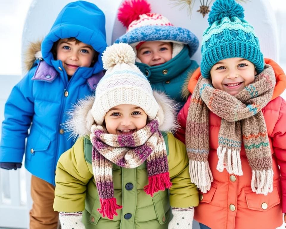 warme Winterkleidung für Kinder