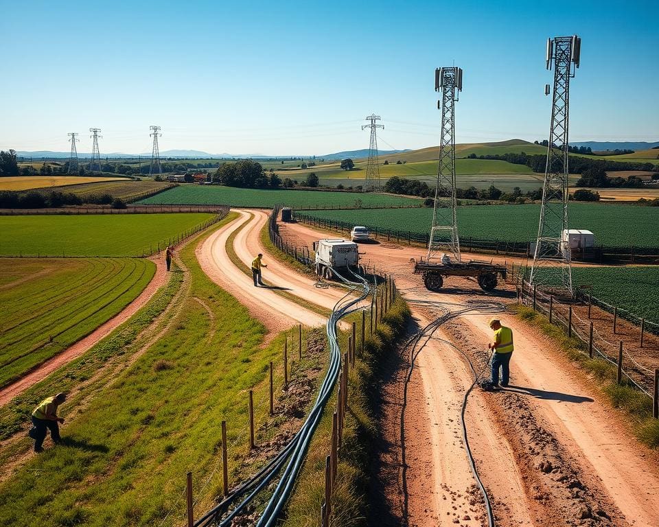 Ausbau des Internetnetzwerks auf dem Land