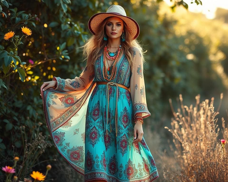 Boho-Mode lässiger Look