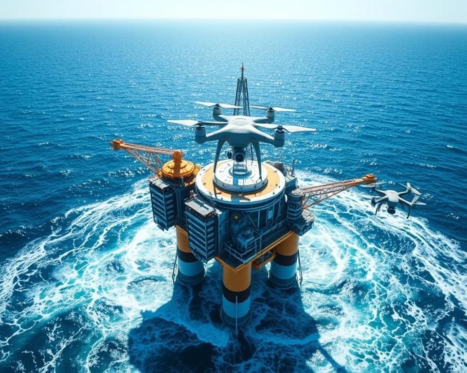 Drohnen für Überwachung in Offshore-Anlagen