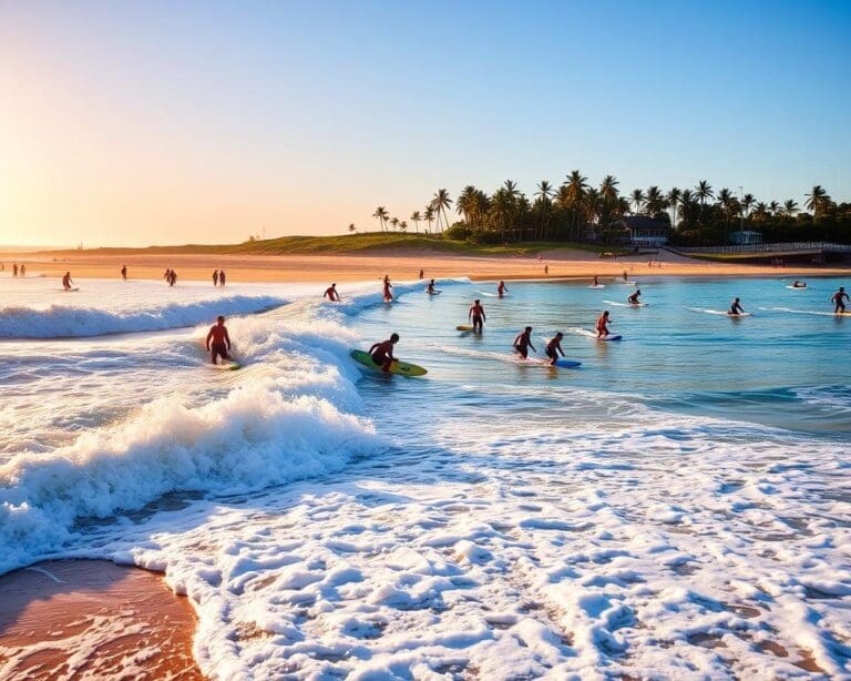 Surfen an der Goldküste, Australien