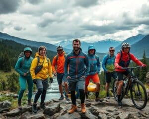 Wasserdichte Sportkleidung für Outdoor-Abenteuer