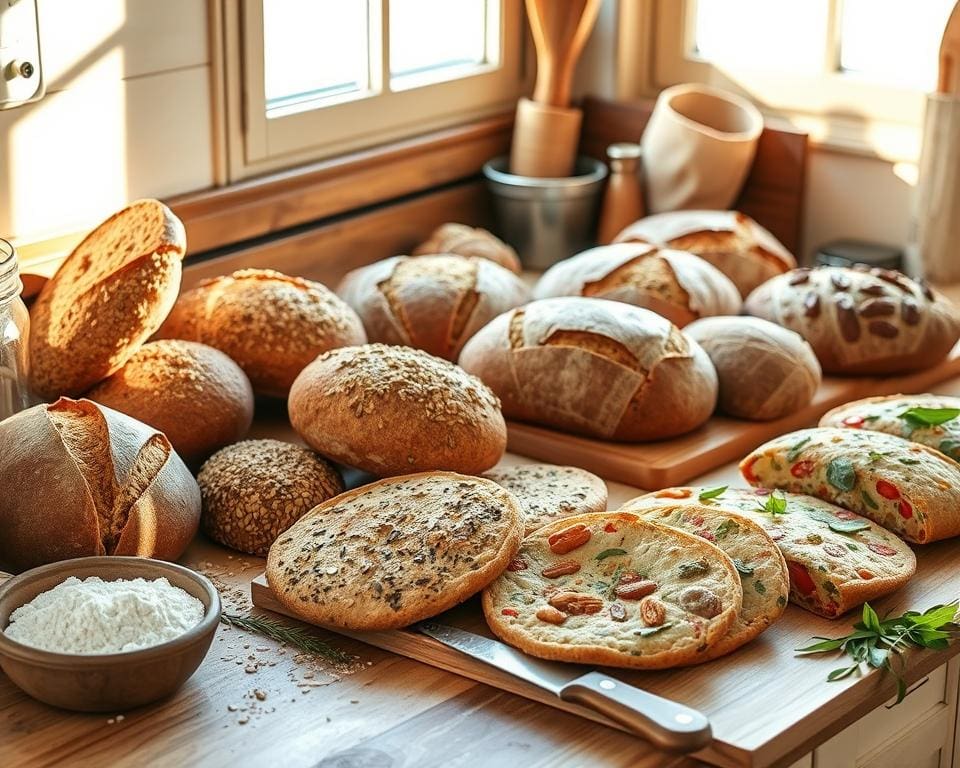 Wie man einfach vegane Brote backt