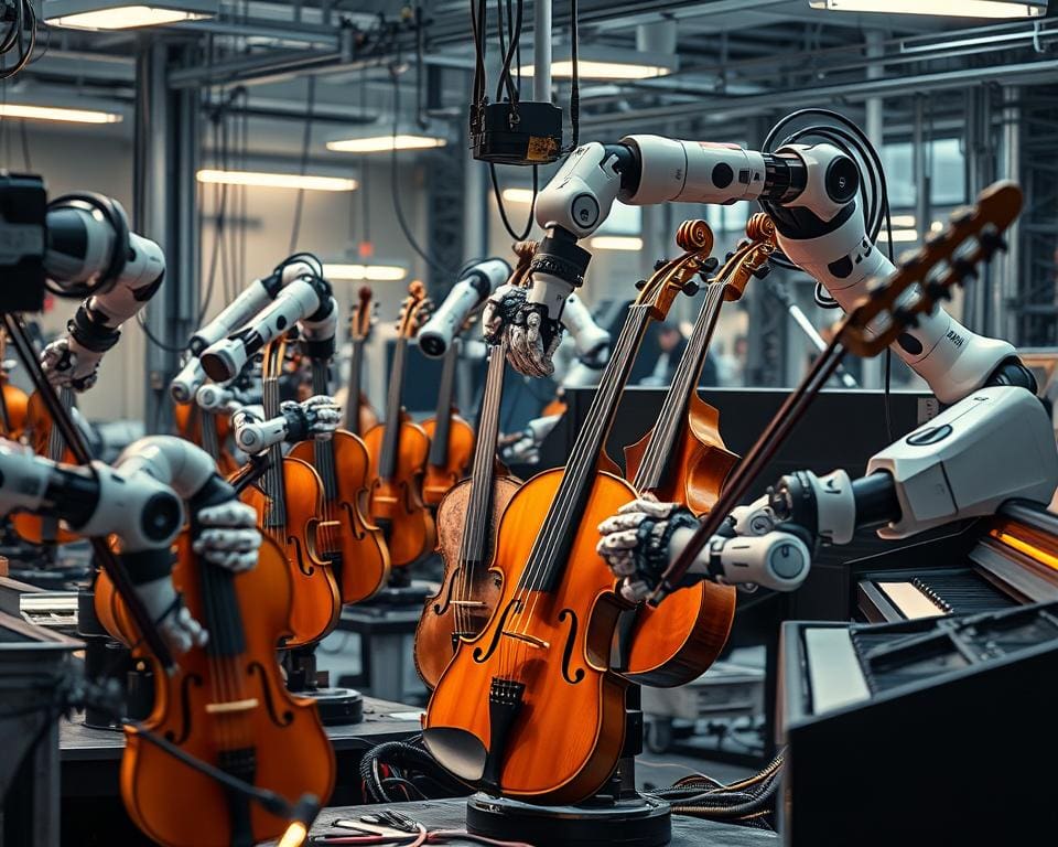 Wie verändert Robotik die Fertigung von Musikinstrumenten?