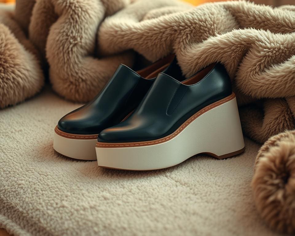 Bequemlichkeit in Plateau-Schuhen