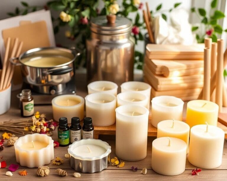 DIY-Projekte für natürliche Kerzen