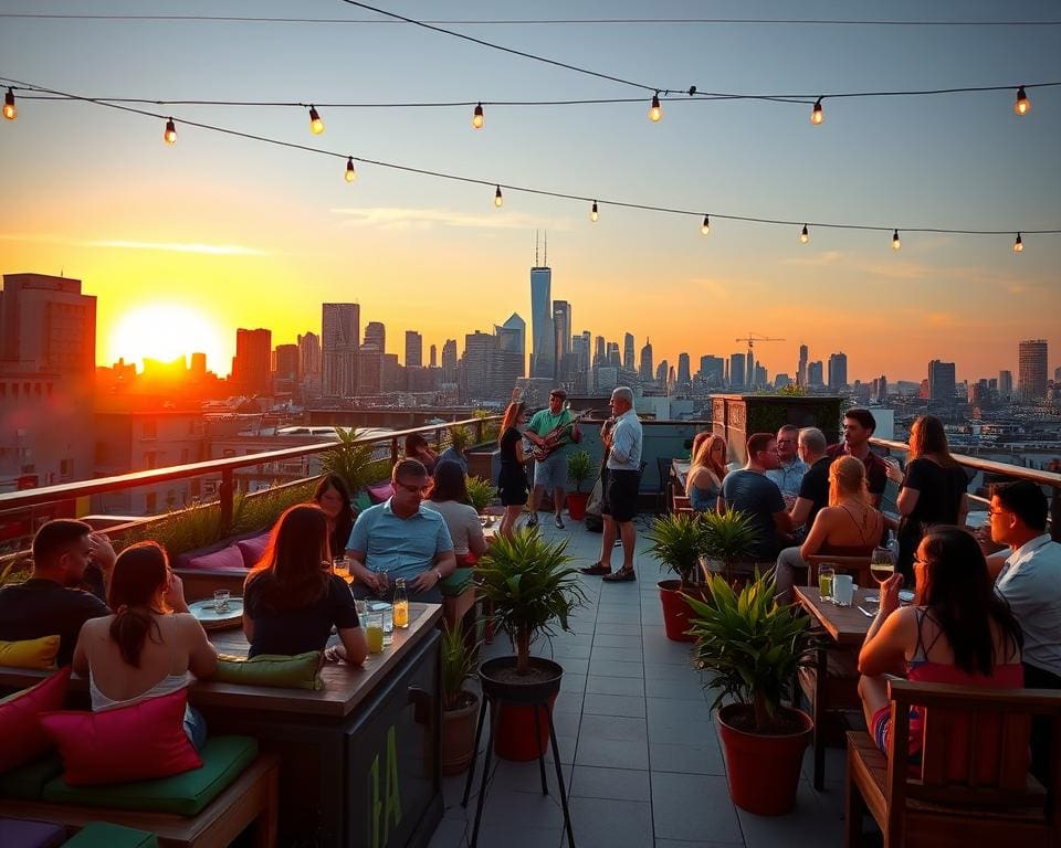 Die schönsten Rooftop-Bars für Livemusik-Abende