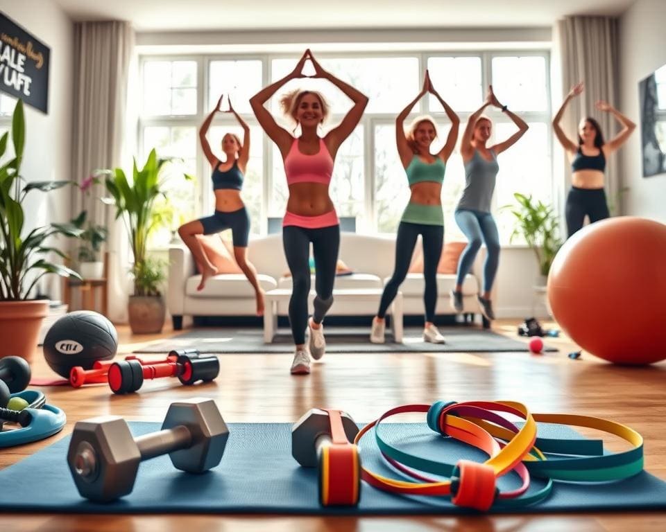 Fitnessübungen für zu Hause