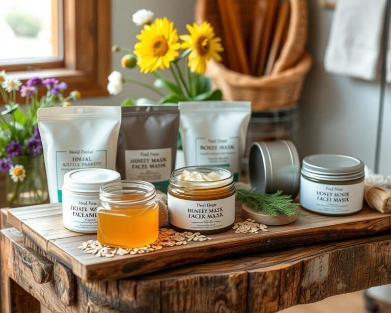 Gesichtsmasken mit regionalen Zutaten