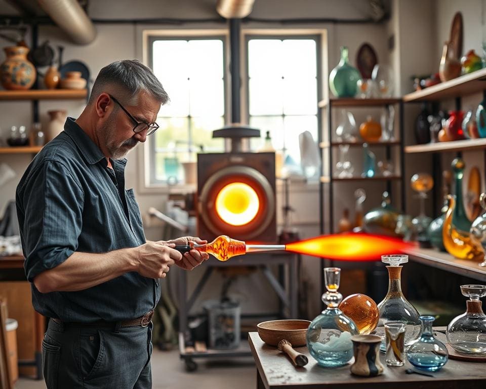 Glasbläsermeister: Handwerkskunst in moderner Gestaltung