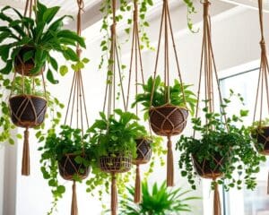 Hängende Pflanzenhalter für Urban Jungle Flair
