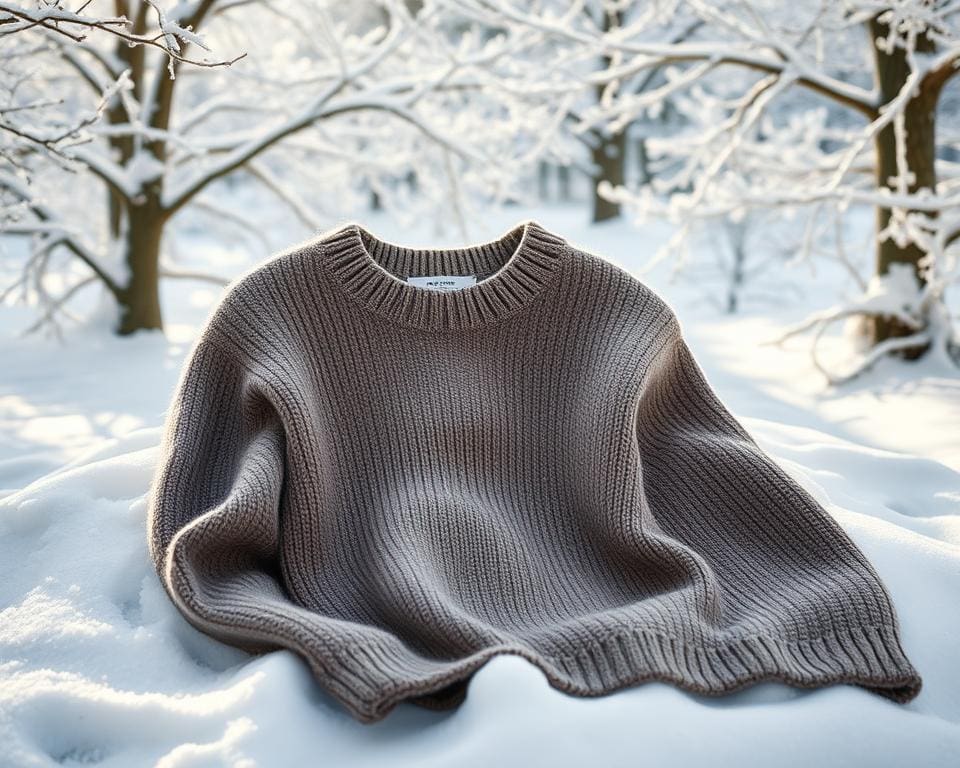 Kaschmirpullover in der Wintermode