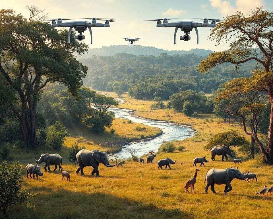 Können Drohnen den Schutz von Wildtieren erleichtern?