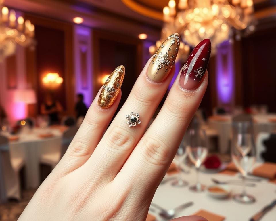 Luxuriöse Nagelkunst für Gala-Events