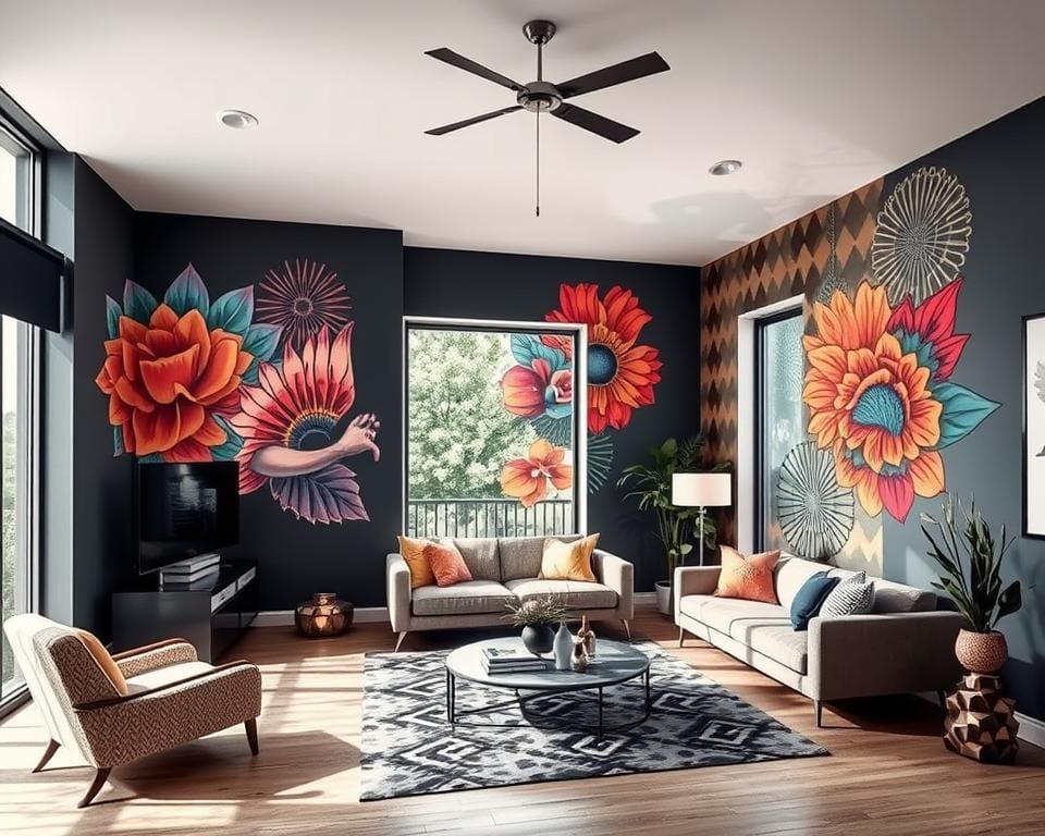 Moderne Wandgestaltung mit Wandtattoos