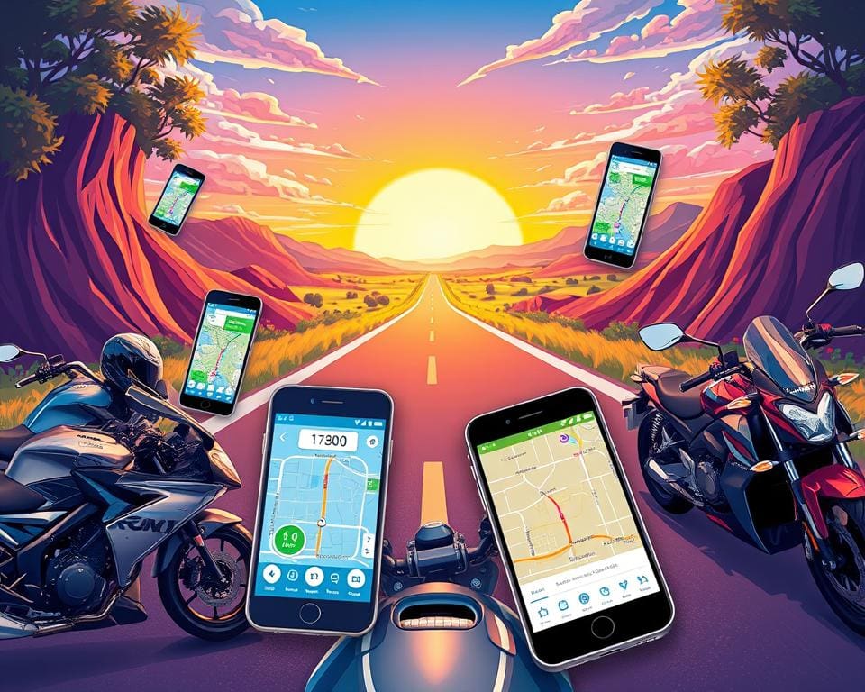 Motorrad Navigations Apps Übersicht