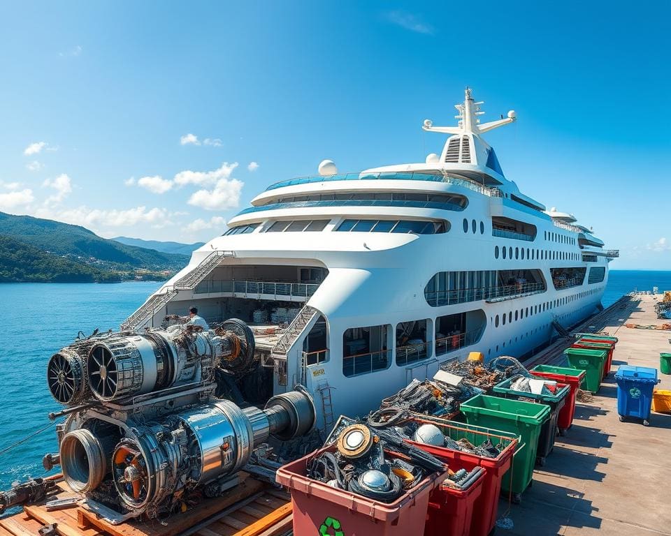 Recycling von Komponenten in Kreuzfahrtschiffen