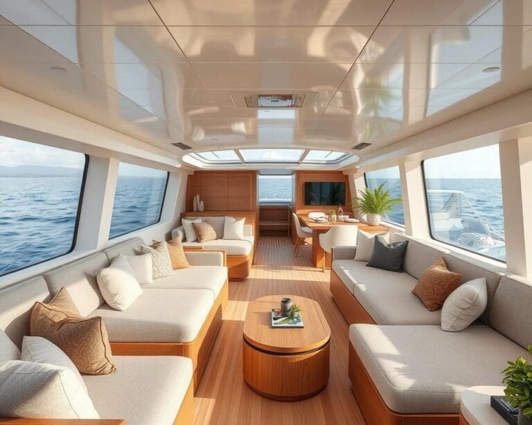 Recyclingfähige Innenausstattung in Yachten