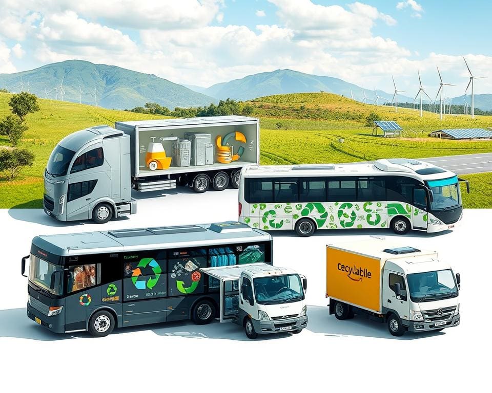 Recyclingfähige Komponenten in Transportfahrzeugen