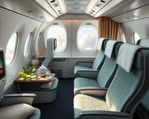 Recyclingfähige Materialien in Flugzeugkabinen