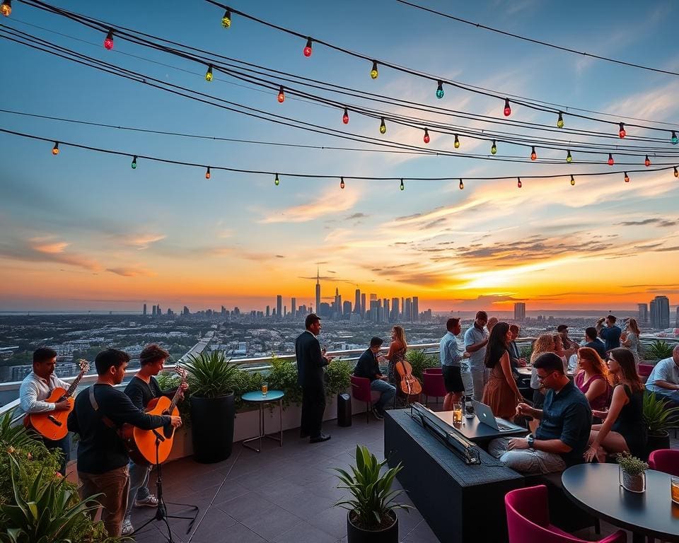 Rooftop Bars mit Livemusik