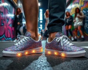 Sneaker mit Glitzer: Die Stars der Straßenszene