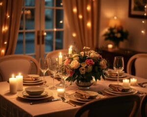 So planst du ein romantisches Dinner zu Hause