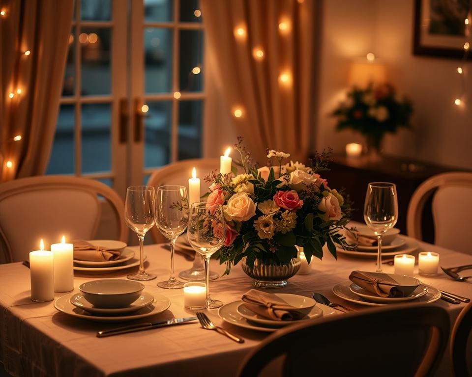 So planst du ein romantisches Dinner zu Hause