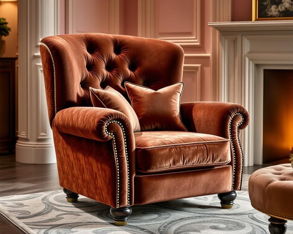 bequemer Sessel Samt