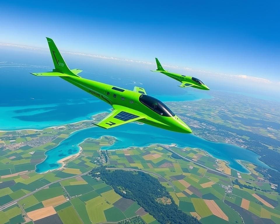 grüne Flugzeuge