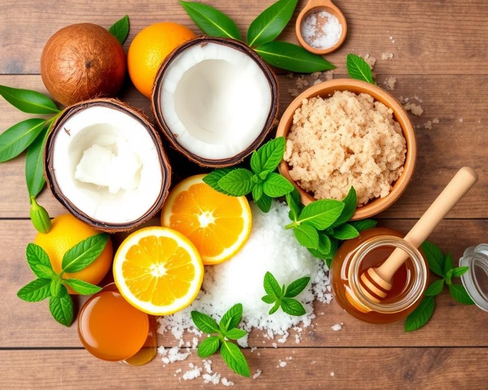 natürliche Zutaten für Peelings