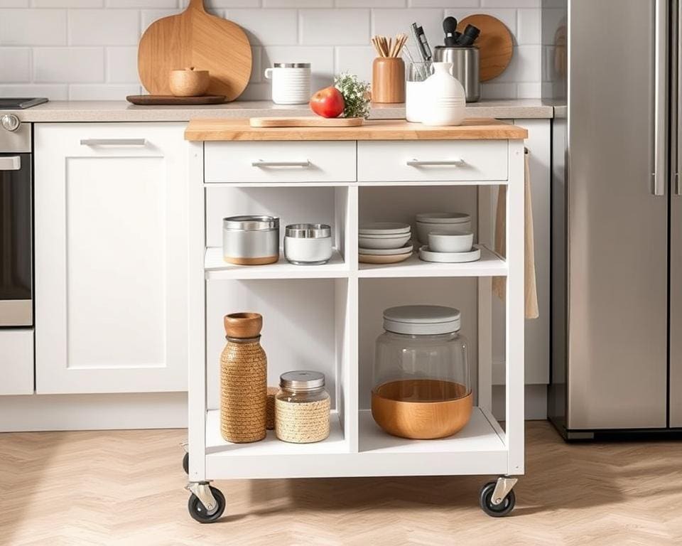 platzsparende Küchenwagen
