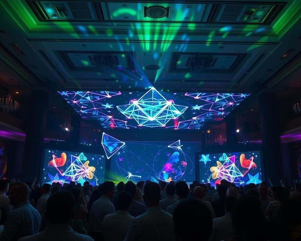 Holografische Projektionen auf Events