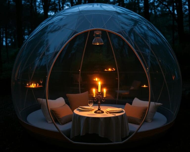 Kann man im Bubble Tent auch ein Candle-Light-Dinner genießen?