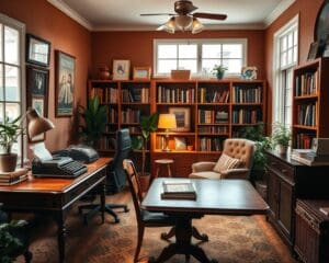 Wie gestaltest du ein Arbeitszimmer im Retro-Look?